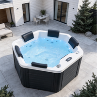 Bain à remous hydrothérapeutique moderne, jacuzzi extérieur à 31 jets avec température constante, fourniture directe du fabricant de Foshan