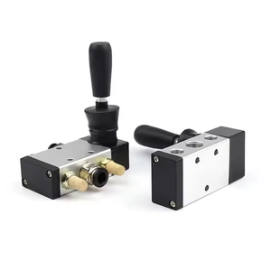 공압 제어 밸브 4H230C-08 수동 밸브 4H230E P 3 위치 5 방향 핸드 레버 밸브 - Product Image 3