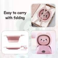 Prodigy BW002 Vasca da Bagno per Bambini di Alta Qualità, Design Orso Bianco Multifunzionale, Set Vasca Pieghevole Grande per il Bagnetto e il Lavaggio