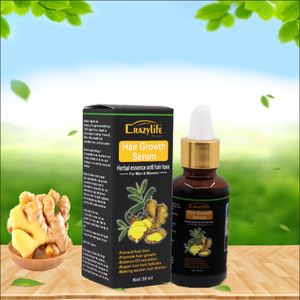 Siero all'ingrosso di crescita dei capelli dell'etichetta privata arricciato con olio di trattamento dei capelli di crescita di estensione dei capelli dell'estratto di zenzero Dropshipping - Product Image 2