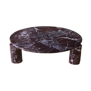Nordic Modern Luxury <strong>Marble</strong> Round Coffee <strong>Table</strong> with Solid Legs for Home Apartment Office <strong>Bar</strong> Perfect Living Room Furniture - Product Image 1