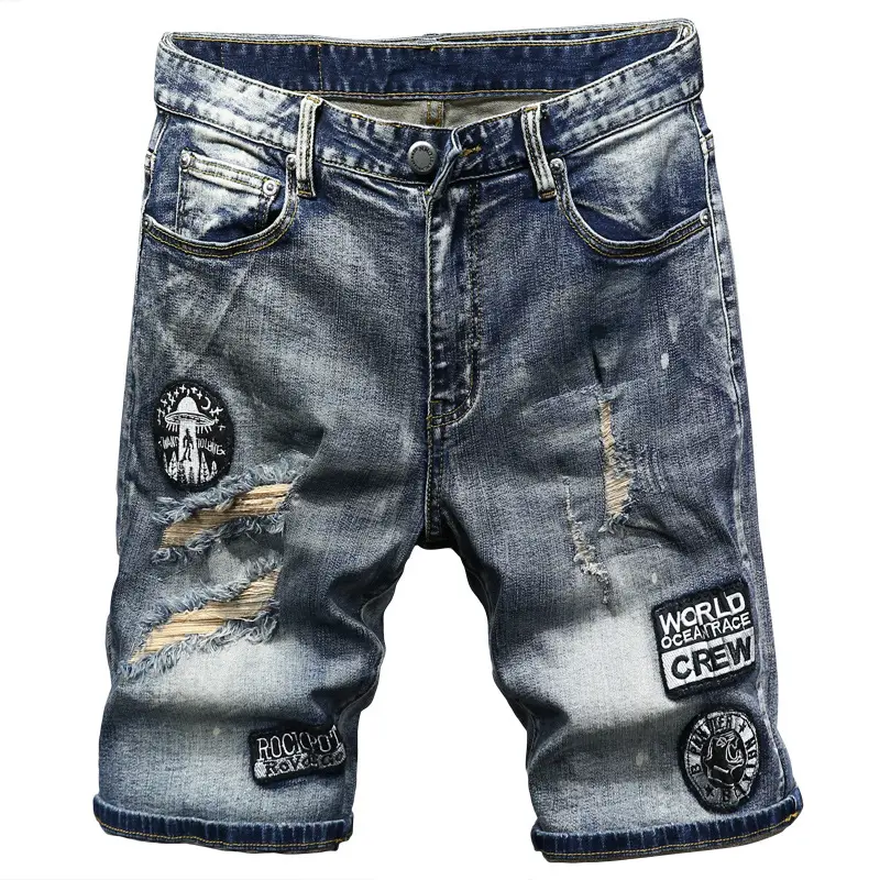2022 New design men jeans Quality boys shorts Mens jean shorts