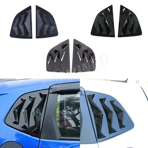 JDM Car Race Styling Black Side Vent Window Scoop Louver Cover Rim For Honda Fit Jazz 2014-2020