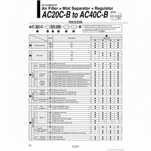 AC30C-03E-B รวมแผ่นกรองอากาศนิวเมติก SMC - Product Image 1
