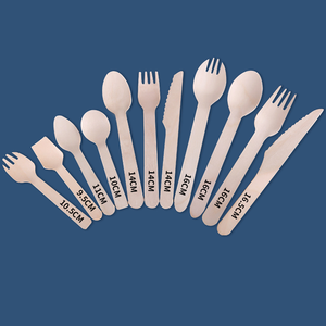 مجموعة أدوات مائدة خشبية قابلة للتحلل 100% طبيعية مع تغليف مخصص - Product Image 3