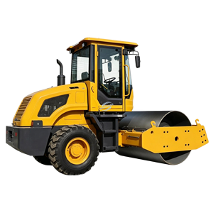 Compacteur agricole durable à double tambour vibrant, mini-rouleau compresseur d'asphalte, directement de l'usine - Product Image 5