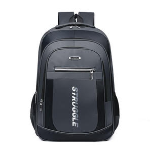 Men's Fashion Laptop <b>Backpack</b> <b>Waterproof</b> Oxford Material Custom Logo USB Zipper Polyester for School Students - Product Image 1