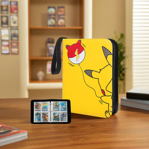 4 poches 50 pages Classeur de cartes en PU étanche Sac de collection de livres de cartes de jeu Pokemoned - Product Image 6