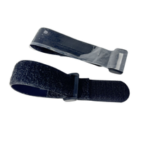 Bande d'adhérence robuste réutilisable réglable coloré dos à dos en nylon antidérapant crochet et boucle sangle attache de câble