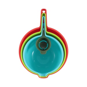 Multifunction Salad Mixing Bowl Set Egg Separator <b>Kitchen</b> <b>Gadget</b> 4 in 1 Nesting Mixing Batter for Fruit & Vegetable - Product Image 2