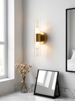 Lampe murale en acrylique simple et minimaliste de style italien, pour chambre à coucher, salon, escalier et couloir