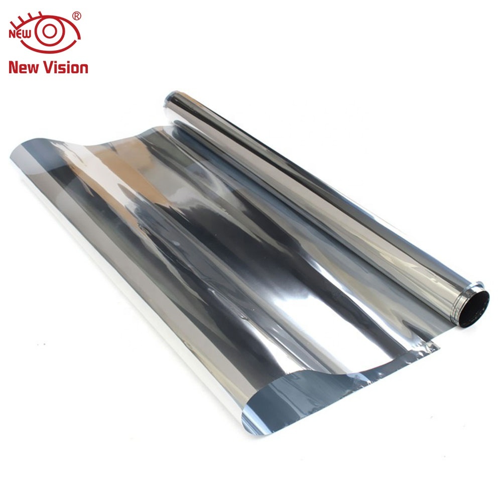 Sugo Silver Mirror 15% Solar Reflective Window Tint Film - 36" X 50' Roll, One-Way Privacy, Lifetime Warranty