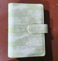 Carnet de budget A6 en cuir PU avec motifs de peinture traditionnelle chinoise, à feuilles mobiles, pour la gestion des dépenses et l'économie d'argent
