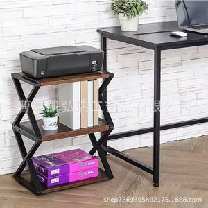 Simple Multifunctional Printer <b>Shelf</b> Living Room Bookshelf X-Shaped Floor Stand <b>Desktop</b> Simple Storage Rack - Product Image 3