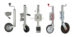 Cric à double <span class=keywords><strong>roue</strong></span> en acier robuste, capacité de 2000 lb, charge utile maximale de 12 000 lb, cric à <span class=keywords><strong>manivelle</strong></span> pour caravane, pièces et accessoires de remorque - Product Image 6