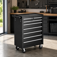 Armoire à outils professionnelle en fer, 7 tiroirs, design moderne, chariot de rangement pour garage, chariot d'atelier robuste, OEM disponible