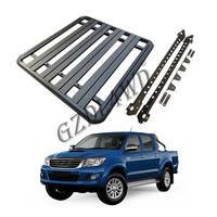 Vente en gros Galerie de toit extérieure en aluminium pour voiture 4x4 d'usine en Chine pour Hilux Vigo N70 2006-2015