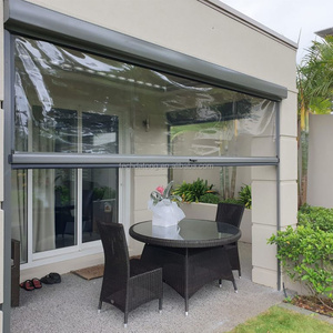 Persiana Enrollable Transparente <span class=keywords><strong>de</strong></span> PVC con Cierre Eléctrico Integrado, Solución <span class=keywords><strong>de</strong></span> Protección Climática para Cafeterías y Terrazas Comerciales - Product Image 3