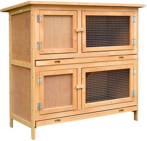 Fuers pour animaux domestiques, maison de <span class=keywords><strong>lapin</strong></span> en bois avec Ventilation, pour l'extérieur et l'<span class=keywords><strong>intérieur</strong></span> - Product Image 1