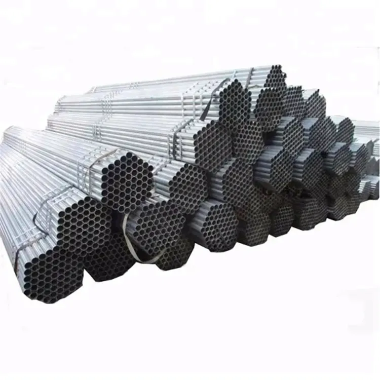 Q195 Q235 ERW Sch 40 80 ASTM A106 6 Meter 6M A53 Galvanized round fence scaffolding carbon steel tube g i pipe