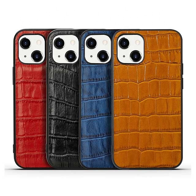 Cossni Fashion Pattern Phone case Leather Luxurious Genuine Cow Leather Cell Phone Wallet for Phone 16 Pro Max