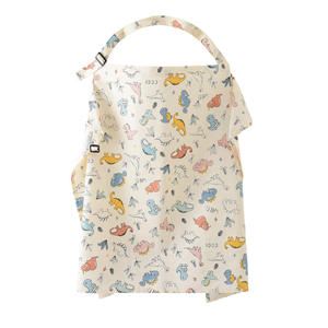 Couverture d'allaitement professionnelle en mousseline de coton 100% doux pour l'allaitement respirant large arc décolleté soins infirmiers alimentation en plein air - Product Image 4