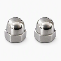 Écrou d'étanchéité en acier inoxydable 304 poli, écrou dôme hexagonal A2-70, écrou métrique, fixateur de quincaillerie, vente en gros
