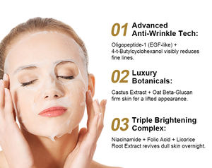 <span class=keywords><strong>Masque</strong></span> facial anti-rides HODAF OEM avec oligopeptide, niacinamide, éclaircissant et hydratant, <span class=keywords><strong>masque</strong></span> facial à étiquette privée, soin de la peau - Product Image 6