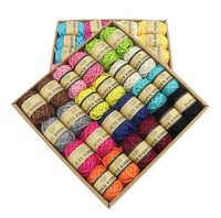 Cordon en chanvre naturel, tissé à une brin torsadé, 1mm, 5 pcs