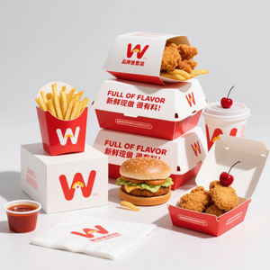 Cajas de Cartón Kraft para Hamburguesas y Papas Fritas de McDonald's, Impresión Personalizada, para Comida Rápida para Llevar, Venta al Por Mayor - Product Image 3