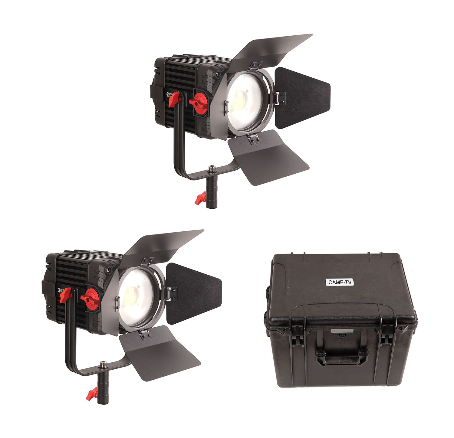F-150W-2KIT 2 шт. CAME-TV типа COB с фокусировкой Boltzen 150w фокусирующиеся LED лампы дневного света комплект студийного фотоаппарата с линзой Френеля с регулируемой яркостью светодиоды для видео