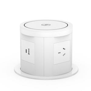 Nuevo Enchufe de Escritorio con Elevación Neumática, Enchufe de Superficie para EE. UU., Reino Unido, UE y Australia, con Carga Inalámbrica de 15W, Enchufe Superior Tipo B - Product Image 5