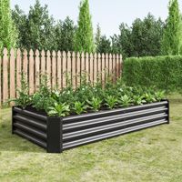 Pot de fleurs ovale élégant et minimaliste en acier galvanisé imperméable pour légumes, fleurs, fruits, jardin domestique, utilisation en extérieur