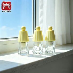 Mini conteneur rechargeable pour fard à joues en poudre, tube cosmétique en plastique transparent avec embout éponge - Product Image 2