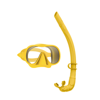 Vente chaude DIVE enduit verre trempé masque de plongée à lentille unique ensemble de plongée en apnée pour la plongée sous-marine et la plongée en apnée à sec