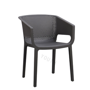 Chaise d'extérieur moderne empilable en plastique Vente en gros PP Chaise de jardin - Product Image 3