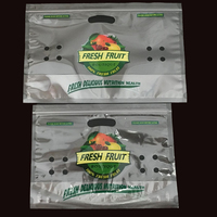 Kalee kantong kemasan buah dan sayuran, kantong kemasan buah plastik 1-3Kg bening Eco banyak kantong kemasan buah