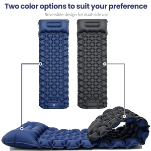 Almohadilla para dormir para acampar, alfombrilla autoinflable ultraligera para acampar, bomba de pie integrada, colchón de aire impermeable duradero para acampar - Product Image 6