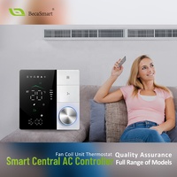 Beca BAC-18 Zigbee Thermostat numérique contrôle de la maison intelligente pour le chauffage, le refroidissement et la qualité de l'air ventilo-convecteur à économie d'énergie