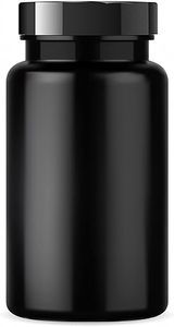 120cc 150cc Black Candy Medical PET <b>Plastic</b> Pill Bottles Liquid Medicine Customized Color Printing Frost Surface ODM - Product Image 2