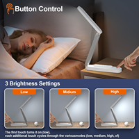 Lampe de bureau de protection des yeux de charge USB pliable portable Dimmable pour la lecture