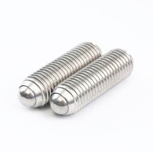 304 Stainless Steel Ball <b>Head</b> Plunger 10mm <b>Round</b> <b>Head</b> Metric Standard Thread Polishing Surface Treatment - Product Image 1