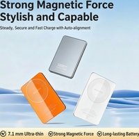 Batterie externe portable ultra-fine à charge rapide magnétique sans fil 5000 mAh Type-C 15W – Vente en gros usine