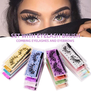 <span class=keywords><strong>Pestañas</strong></span> <span class=keywords><strong>Postizas</strong></span> de Estilo Europeo y Americano, <span class=keywords><strong>con</strong></span> Base de Color, Volumen Natural, Serie V, 3D - Product Image 2