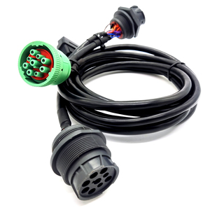 9pin J1939 Type2 fiş <span class=keywords><strong>2</strong></span> J1939 Type1 priz ve OBD2 priz ELD kablo GPS Tracker kablosu - Product Image 4