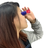 Flacons compte-gouttes bleus en PE réutilisables et durables, guide pour les gouttes oculaires pour les personnes âgées et les enfants