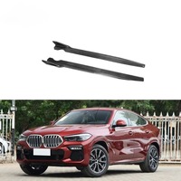 Jupes latérales en fibre de carbone pour BMW X6 G06 2020 2021 2022