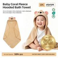 Couverture de réception pour nouveau-né, peignoir à capuche pour enfants, vêtements de plage pour enfants, cape à motif animalier de dessin animé, robe de change pour tout-petits, enveloppe douce en polaire