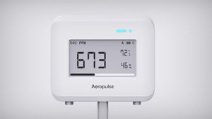 צג CO2 Aeropulse High-Performance A200 עם אזעקת קול מדויקת במיוחד |   מדידת פליטות גזי פליטה, טמפרטורה ולחות |   מופעל באמצעות סוללה - Product Image 2