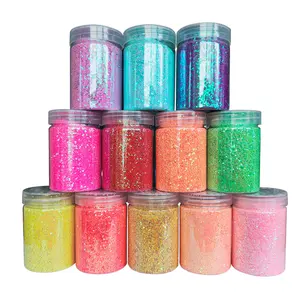 Bột Kim Tuyến Óng Ánh Ngọc Trai Lục Giác 100G Cho Nghệ Thuật Làm Móng Acrylic DIY PET Macaron Long Lanh Cho Các Sản Phẩm Thủ Công Và Vẽ Tranh Slime